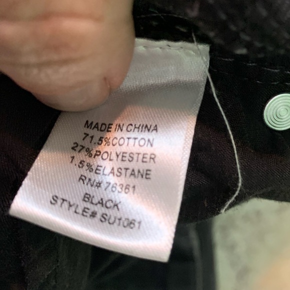 Elliott & Vine High Rise Unique Waist Black Cotton Blend Jeans Plus size 14 - Picture 11 of 12